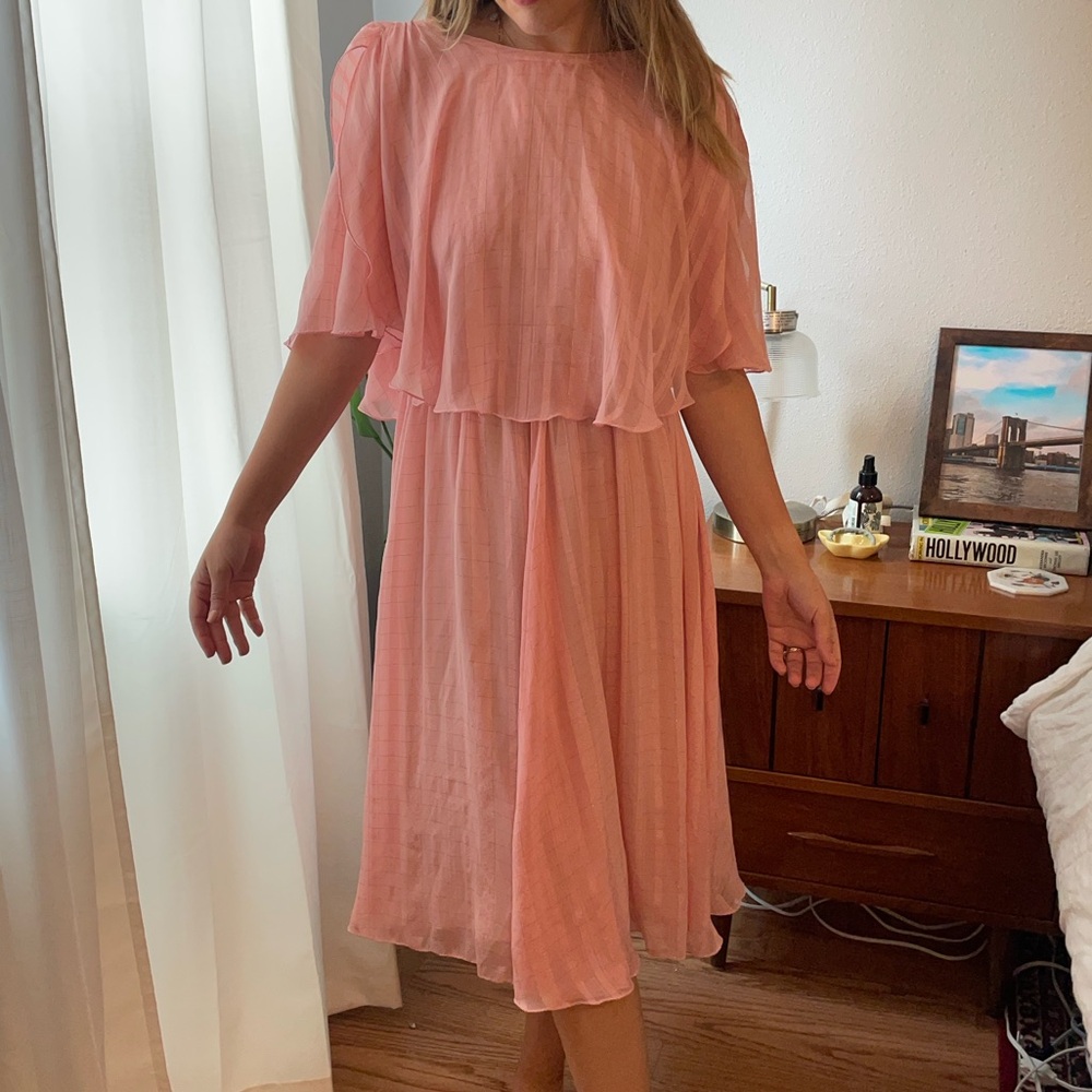 Vintage silk chiffon dress